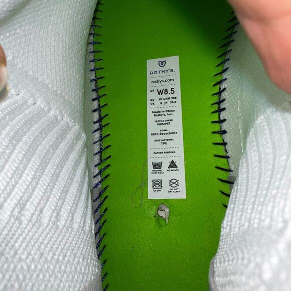 Rothy's The Chelsea Boot in White Women’s Size 8.5 - Picture 9 of 9